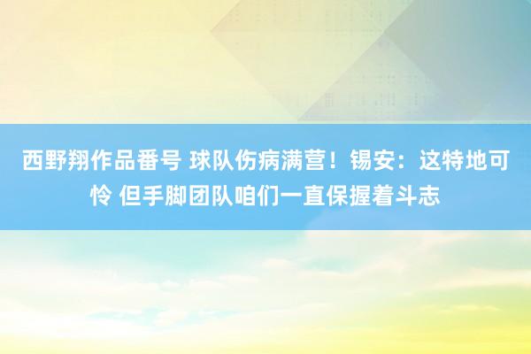 西野翔作品番号 球队伤病满营！锡安：这特地可怜 但手脚团队咱们一直保握着斗志