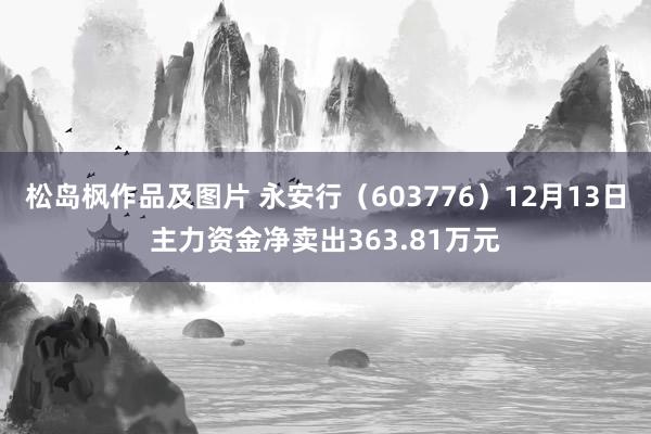 松岛枫作品及图片 永安行（603776）12月13日主力资金净卖出363.81万元