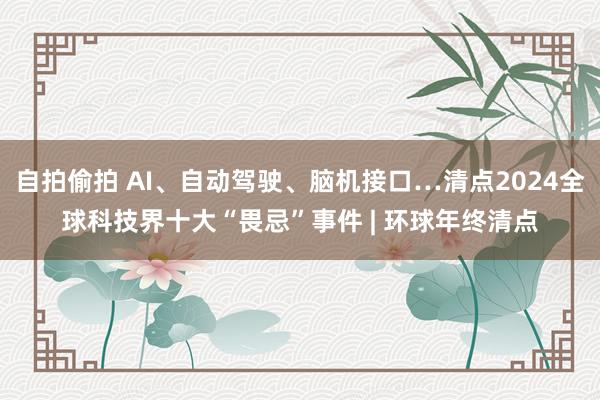 自拍偷拍 AI、自动驾驶、脑机接口…清点2024全球科技界十大“畏忌”事件 | 环球年终清点