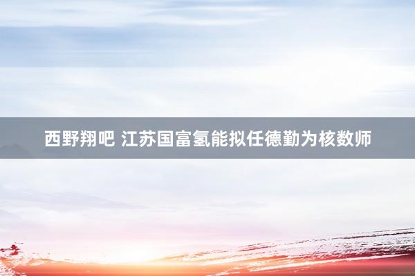 西野翔吧 江苏国富氢能拟任德勤为核数师