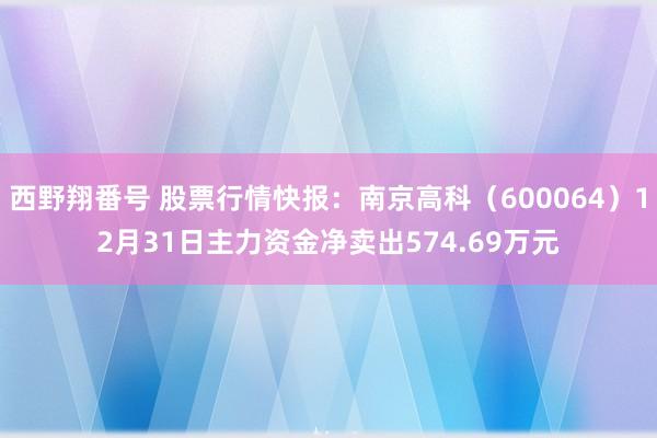 西野翔番号 股票行情快报：南京高科（600064）12月31日主力资金净卖出574.69万元