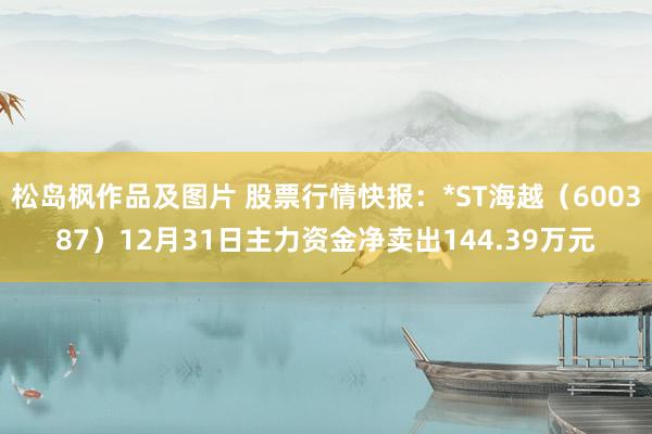 松岛枫作品及图片 股票行情快报：*ST海越（600387）12月31日主力资金净卖出144.39万元