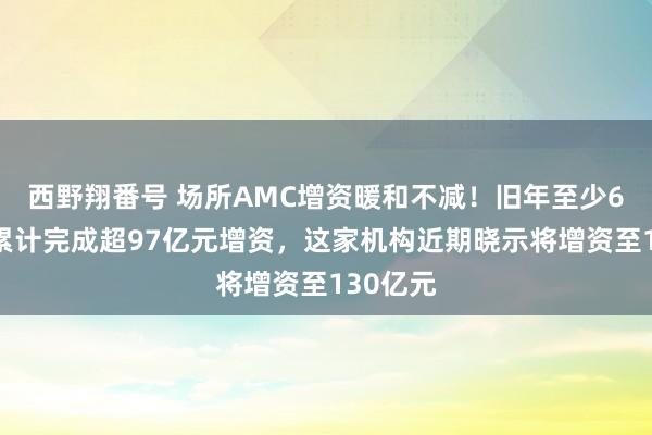 西野翔番号 场所AMC增资暖和不减！旧年至少6家机构累计完成超97亿元增资，这家机构近期晓示将增资至130亿元