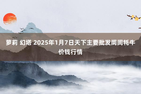 萝莉 幻塔 2025年1月7日天下主要批发阛阓牦牛价钱行情