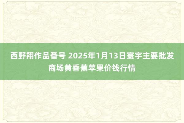 西野翔作品番号 2025年1月13日寰宇主要批发商场黄香蕉苹果价钱行情