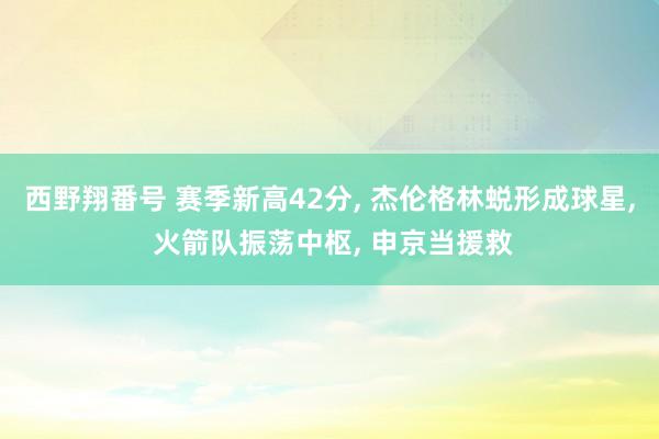 西野翔番号 赛季新高42分, 杰伦格林蜕形成球星, 火箭队振荡中枢, 申京当援救