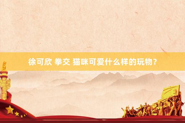 徐可欣 拳交 猫咪可爱什么样的玩物？