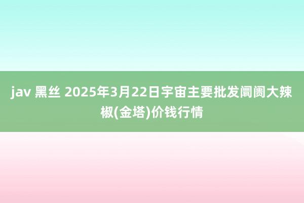 jav 黑丝 2025年3月22日宇宙主要批发阛阓大辣椒(金塔)价钱行情
