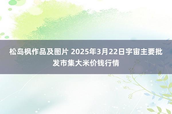 松岛枫作品及图片 2025年3月22日宇宙主要批发市集大米价钱行情