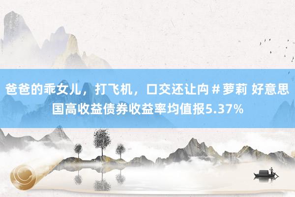 爸爸的乖女儿，打飞机，口交还让禸＃萝莉 好意思国高收益债券收益率均值报5.37%