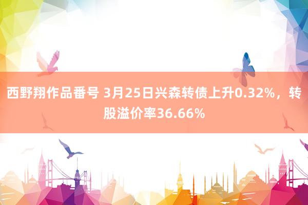 西野翔作品番号 3月25日兴森转债上升0.32%，转股溢价率36.66%