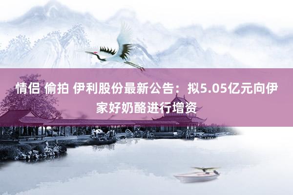 情侣 偷拍 伊利股份最新公告：拟5.05亿元向伊家好奶酪进行增资