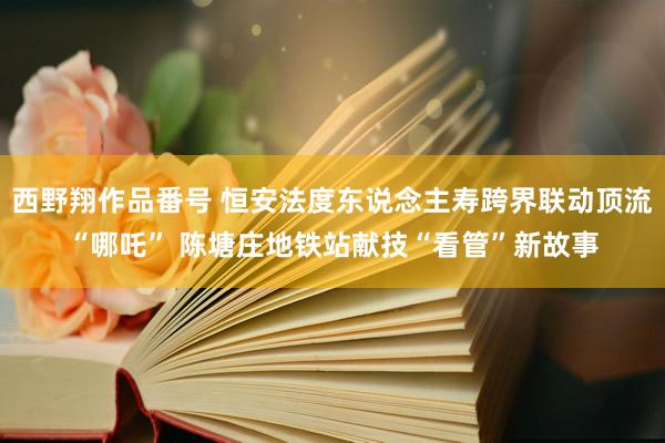 西野翔作品番号 恒安法度东说念主寿跨界联动顶流“哪吒” 陈塘庄地铁站献技“看管”新故事