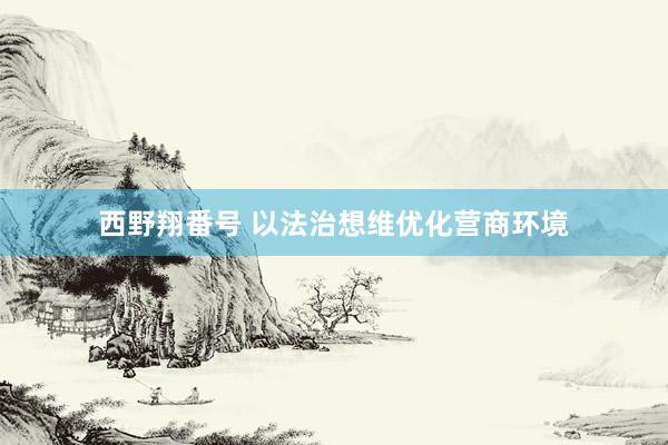 西野翔番号 以法治想维优化营商环境