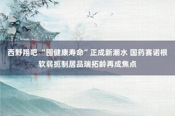 西野翔吧 “囤健康寿命”正成新潮水 国药赛诺根软弱扼制居品瑞拓龄再成焦点