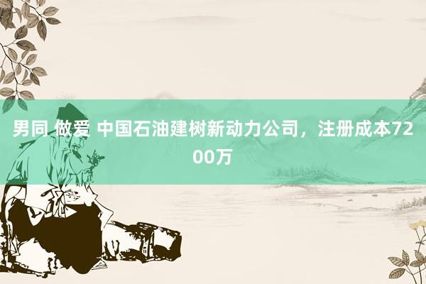 男同 做爱 中国石油建树新动力公司，注册成本7200万