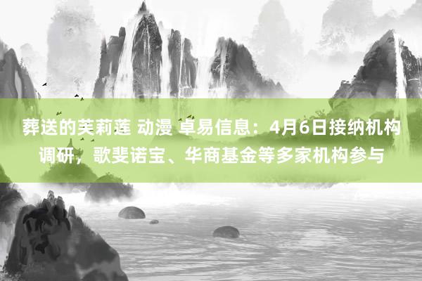 葬送的芙莉莲 动漫 卓易信息：4月6日接纳机构调研，歌斐诺宝、华商基金等多家机构参与