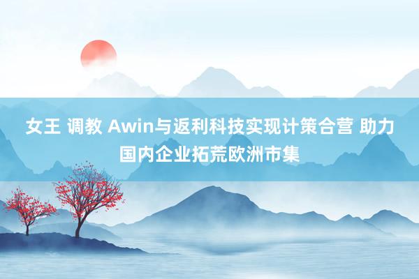 女王 调教 Awin与返利科技实现计策合营 助力国内企业拓荒欧洲市集